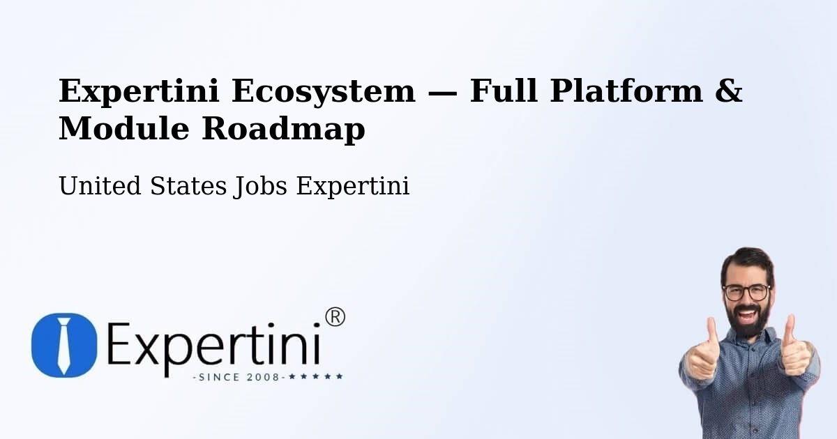 Expertini Ecosystem — Full Platform & Module Roadmap – Warner Robins